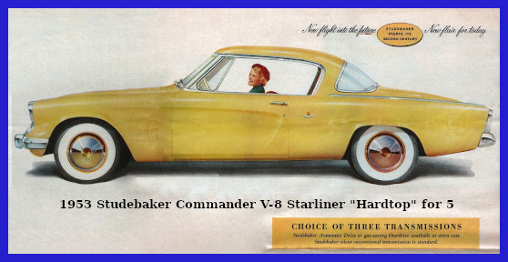 1953 Studebaker Commander Starlight Coupe with Stylecraft …